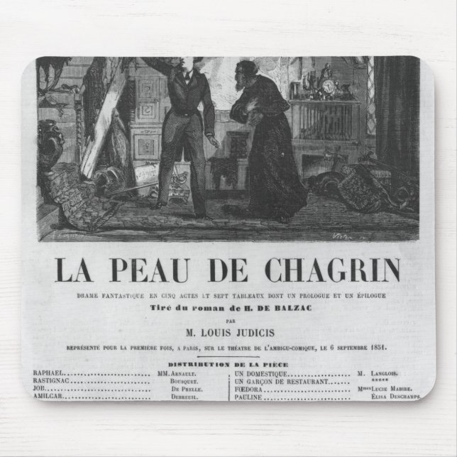 Raphael de Valentin and the shopkeeper Mouse Mat (Front)