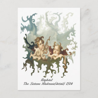 Raphael Detail of the Sistene Madonna Postcard