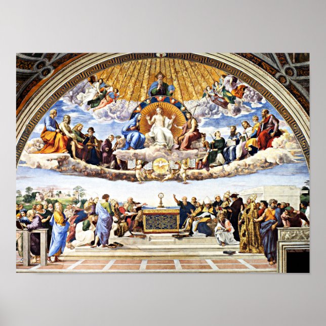 Raphael - Disputation of the Holy Sacrament Poster (Front)