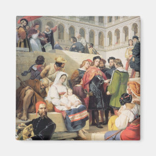 Raphael in the Vatican, 1832 (oil on canvas) Magnet