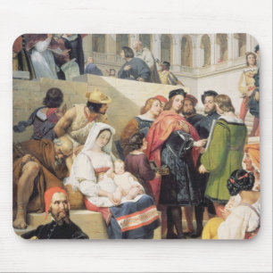 Raphael in the Vatican, 1832 (oil on canvas) Mouse Mat