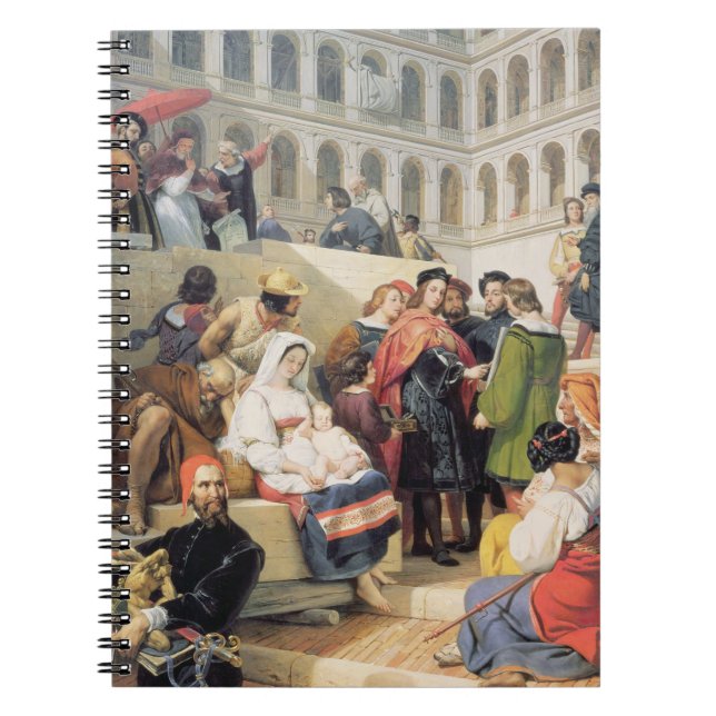 Raphael in the Vatican, 1832 (oil on canvas) Notebook (Front)