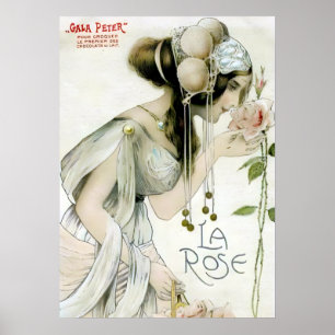 Raphael Kirchner, La Rose - Art Nouveau Poster