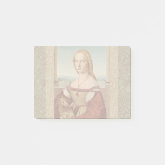 Raphael Lady and the Unicorn Classic fine art Post-it Notes (Front)