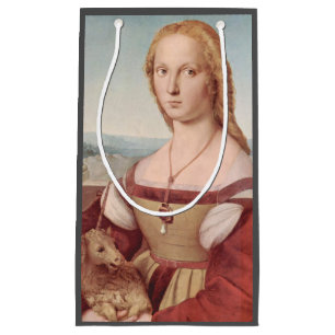 Raphael Lady and the Unicorn Classic fine art Small Gift Bag