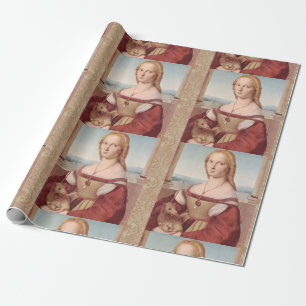 Raphael Lady and the Unicorn Classic fine art Wrapping Paper
