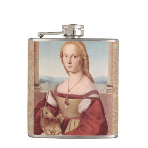 Raphael Lady and Unicorn Classic Hip Flask