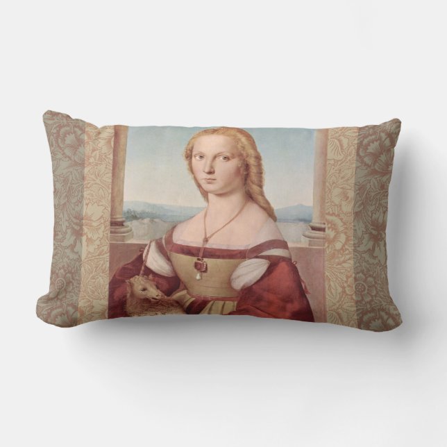 Raphael Lady and Unicorn Classic Lumbar Cushion (Front)