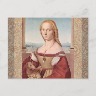 Raphael Lady and Unicorn Classic Postcard