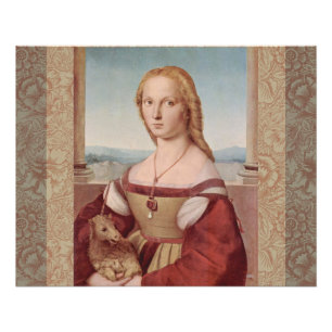 Raphael Lady and Unicorn Classic Poster