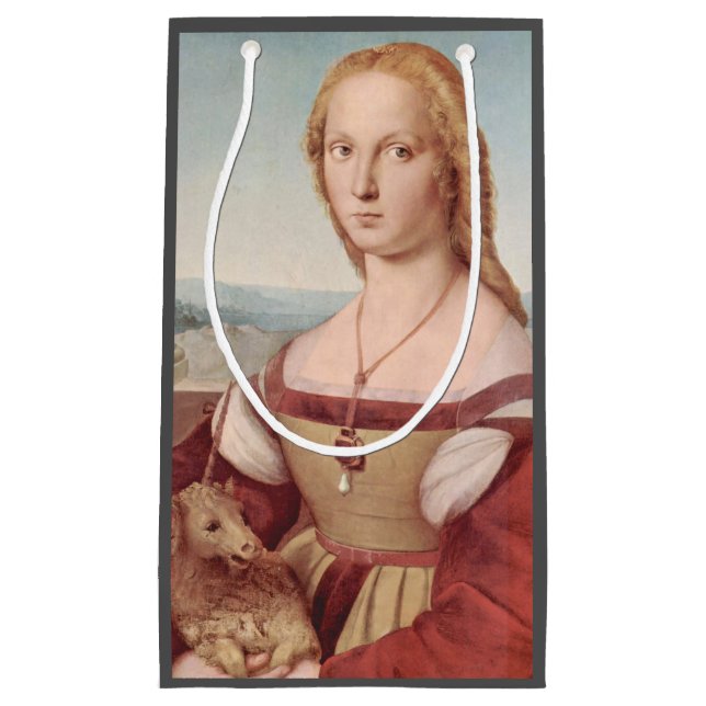 Raphael Lady and Unicorn Classic Small Gift Bag (Front)