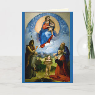 Raphael Madonna & Child Christmas Card