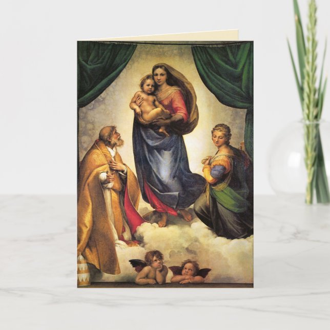 Raphael Madonna & Child Christmas Card (Front)