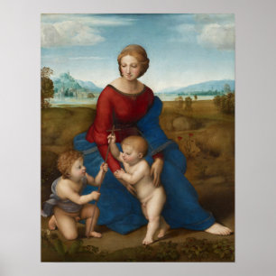 Raphael - Madonna In The Meadow Poster