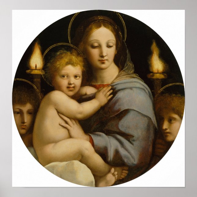 Raphael - Madonna Of The Candelabra Poster (Front)