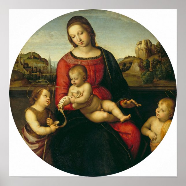 Raphael - Mary With Child John Baptist And A Holy… Poster (Front)