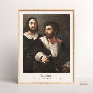 Raphael Painting Art Print Vintage Self-Portrait w