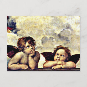 Raphael: Putti, Detail from the Sistine Madonna Postcard