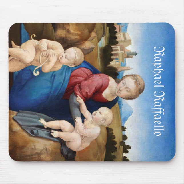 Raphael Raffaello Madonna and Child Infant Saint Mouse Mat (Front)