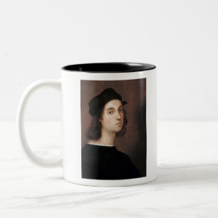 Raphael Raffaello Self-portrait famous painting Two-Tone Coffee Mug