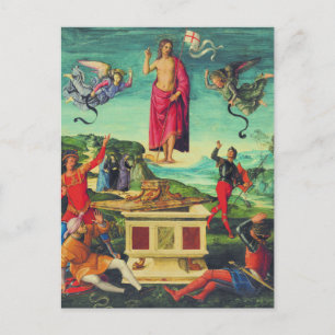 Raphael Resurrection Of Jesus Christ Art Announcement Postcard