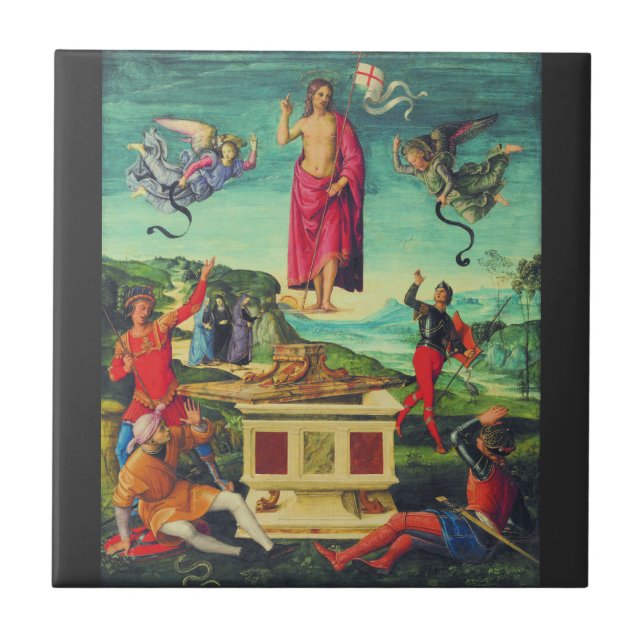 Raphael Resurrection Of Jesus Christ Art Tile (Front)