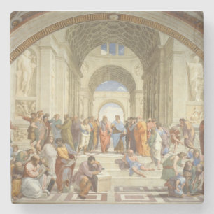 Raphael’s The School of Athens Stone Coaster