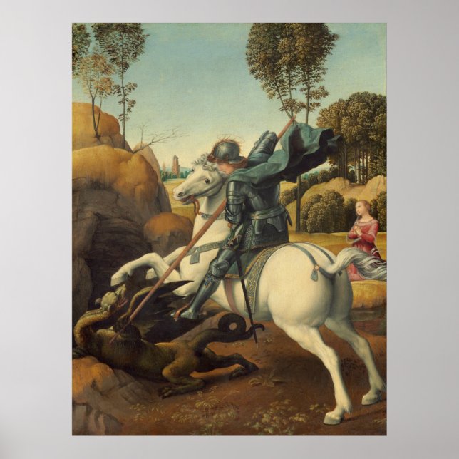 Raphael - Saint George and the Dragon Poster (Front)