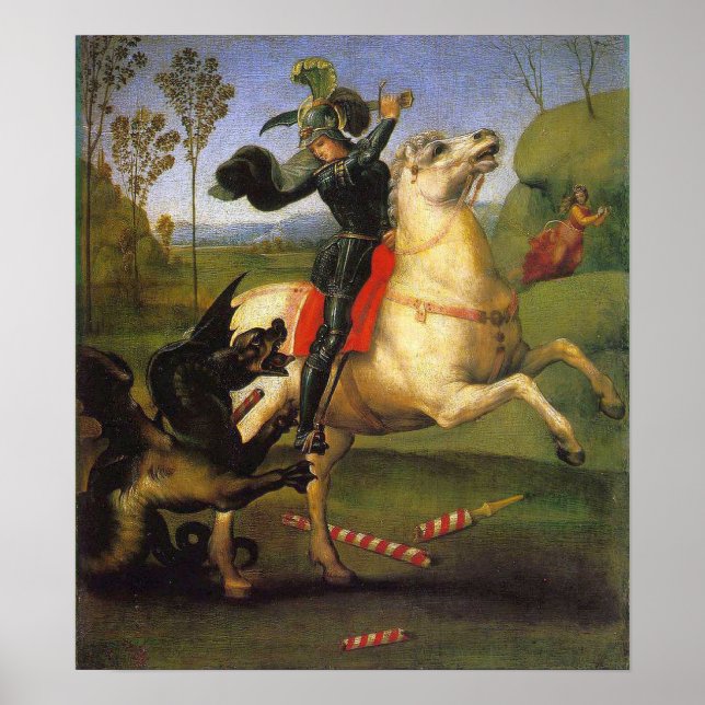 Raphael - Saint George and the Dragon Poster (Front)
