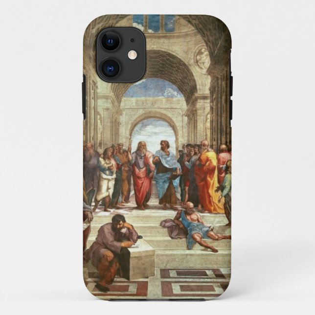 Raphael - School of Athens, famous painting Case-Mate iPhone Case (Back)