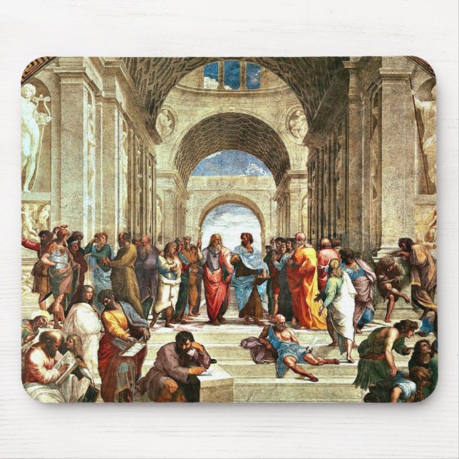 Raphael: School of Athens, Mouse Mat (Front)