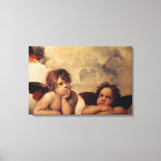 Raphael,Sistine Cherub Canvas Print