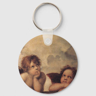 Raphael,Sistine Cherub Key Ring