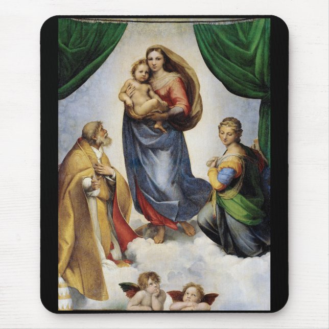 Raphael, Sistine Madonna Mouse Mat (Front)