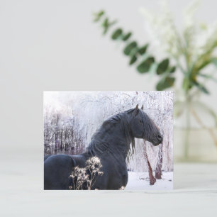 "Raphael & Snowy Trees" Postcard