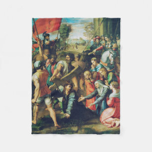 Raphael Spasimo Christ Falling Under Cross Art Fleece Blanket