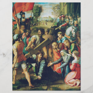 Raphael Spasimo Christ Falling Under Cross Art Flyer