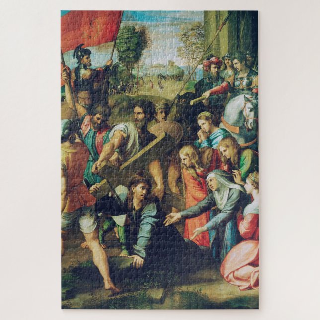 Raphael Spasimo Christ Falling Under Cross Art Jigsaw Puzzle (Vertical)