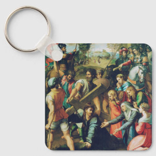 Raphael Spasimo Christ Falling Under Cross Art Key Ring