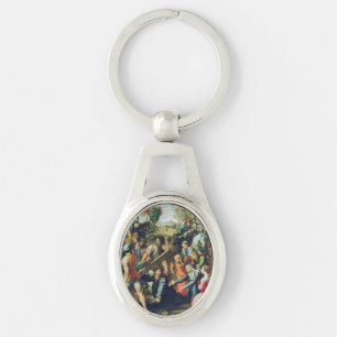 Raphael Spasimo Christ Falling Under Cross Art Key Ring