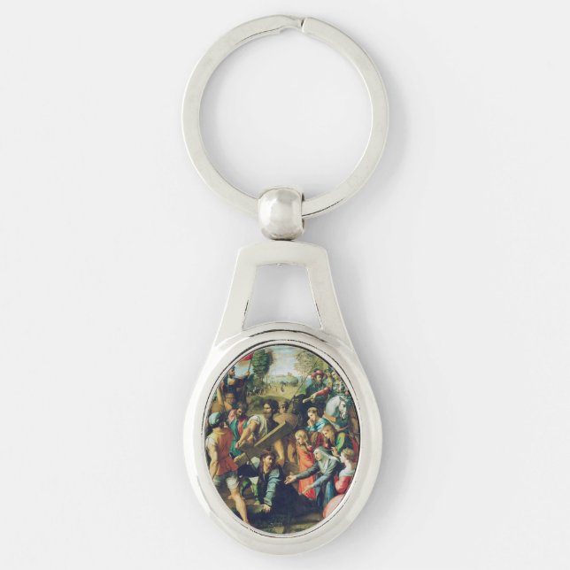 Raphael Spasimo Christ Falling Under Cross Art Key Ring (Front)