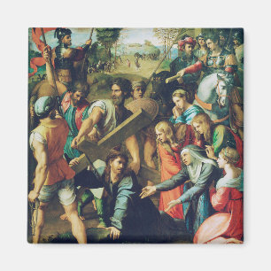 Raphael Spasimo Christ Falling Under Cross Art Magnet