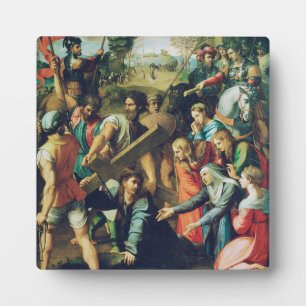 Raphael Spasimo Christ Falling Under Cross Art Plaque