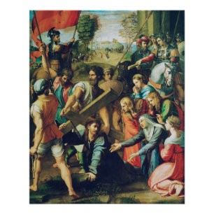 Raphael Spasimo Christ Falling Under Cross Art Poster