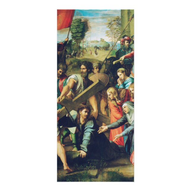 Raphael Spasimo Christ Falling Under Cross Art Rack Card (Front)