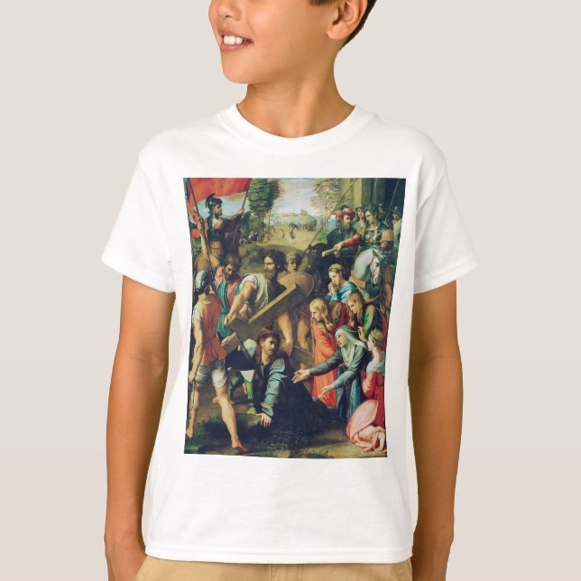 Raphael Spasimo Christ Falling Under Cross Art T-Shirt (Front)