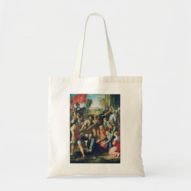 Raphael Spasimo Christ Falling Under Cross Art Tote Bag (Front)