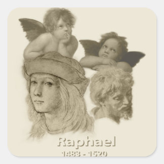 Raphael Square Sticker