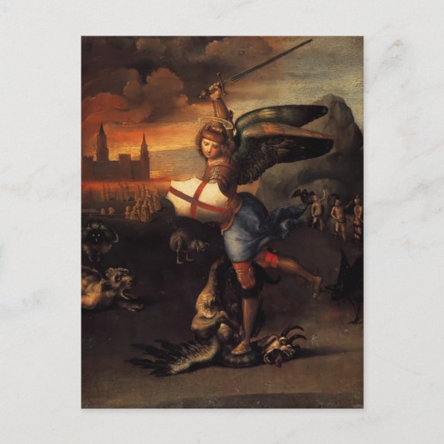 Raphael- St. Michael Postcard (Front)