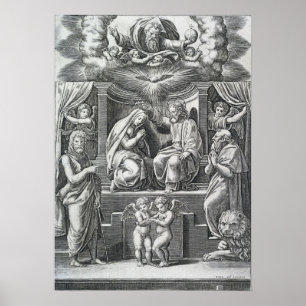 Raphael - The Coronation Of The Virgin Poster